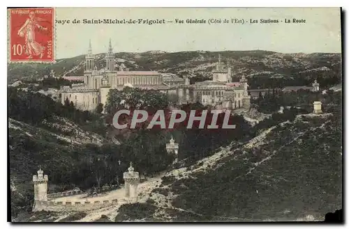 Ansichtskarte AK Abbaye de Saint Michel de Frigolet Vue generale (Cote de l'Est) Les Stations La Route