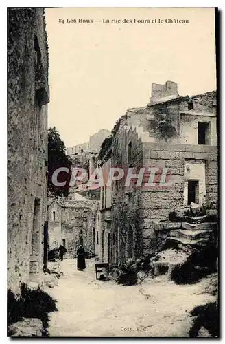 Cartes postales les Baux La rue des Fours et le Chateau