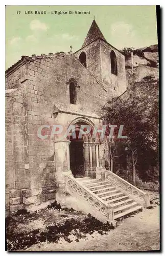 Ansichtskarte AK Les Baux L'Eglise St Vincent