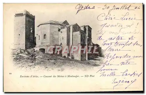 Cartes postales Environs d'Arles Couvent des Moines a Montmajor