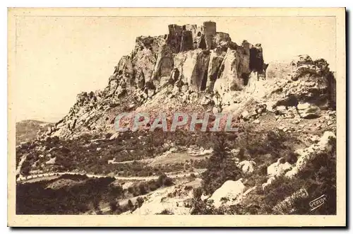 Cartes postales Les Baux (B du R) Cote oriental et nord des ruine du Chateau feodal bati au Xe s detruit sou Lou