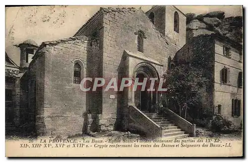 Ansichtskarte AK La Provence Les Baux Eglise Saint Vincent