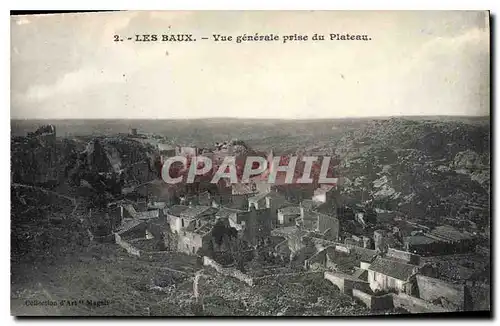 Ansichtskarte AK Les Baux Vue generale prise du Plateau