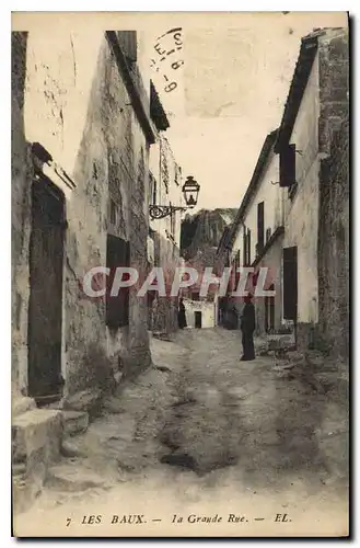 Cartes postales Les Baux La Grande Rue