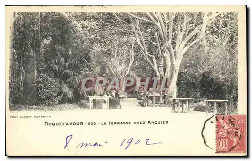 Cartes postales Roquefavour La Terrasse Chez Arquier