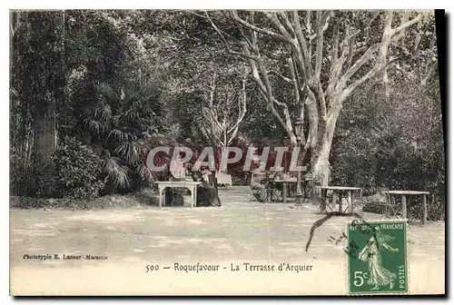 Cartes postales Roquefavour La Terrasse Chez Arquier