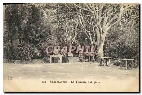 Cartes postales Roquefavour La Terrasse Chez Arquier