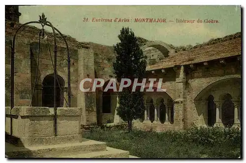 Ansichtskarte AK Environs d'Arles Montmajor Interieur du CLoitre