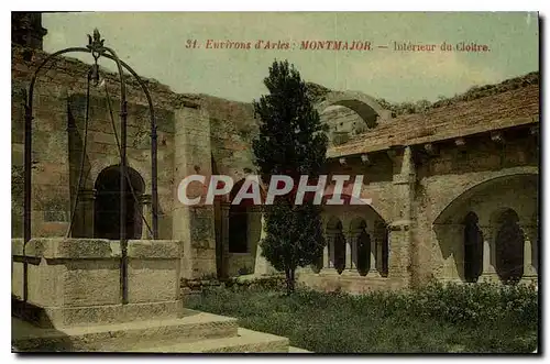 Cartes postales Environs d'Arles Montmajor Interieur du CLoitre