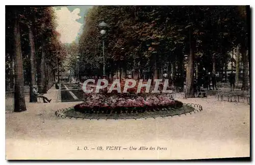 Cartes postales Vichy Allee Centrale du Parc