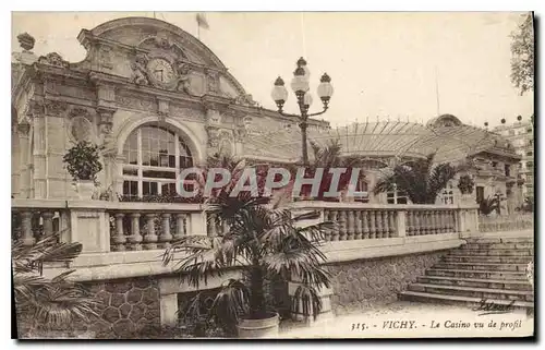 Cartes postales Vichy Casino vu de Profil