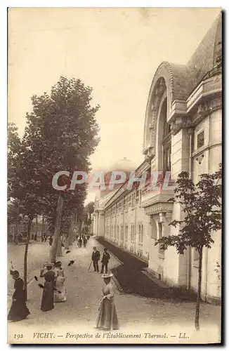 Cartes postales Vichy Perspective de l'Etablissement Thermal