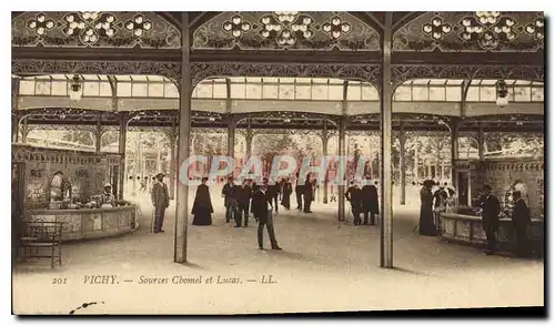 Cartes postales Vichy Sources Chomel et Lucas