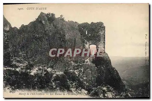 Ansichtskarte AK Massif de l'Esterel Les Ruines de l'Ermitage