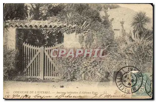 Cartes postales Corniche de l'Esterel Ancienne habitation d'Alphonse Karr