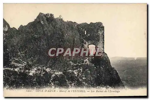 Ansichtskarte AK Massif de l'Esterel Les Ruines de l'Ermitage