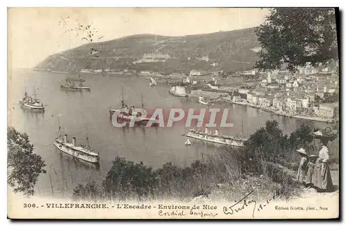 Cartes postales Villefranche L'Escadre Bateaux