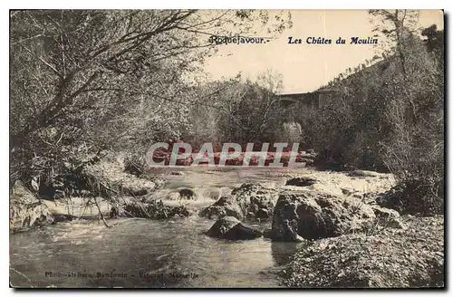 Ansichtskarte AK Roquefavour Les Chutes de Moulin