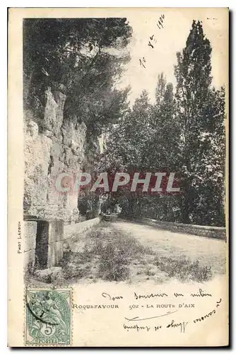 Cartes postales Roquefavour La Route d'Aix