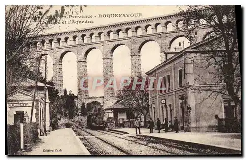 Cartes postales Roquefavour l'Aqueduc Train
