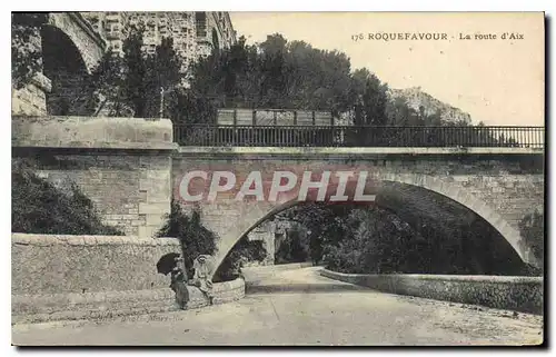 Ansichtskarte AK Roquefavour La route d'Aix