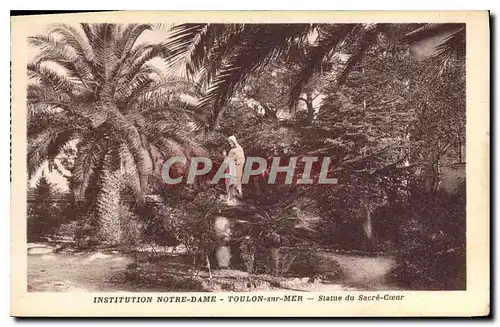 Cartes postales Toulon Statue Sacre Coeur