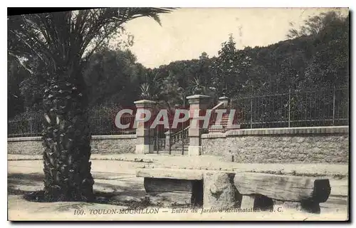 Ansichtskarte AK Toulon Mourillon Entree du Jardin d'acclimatation