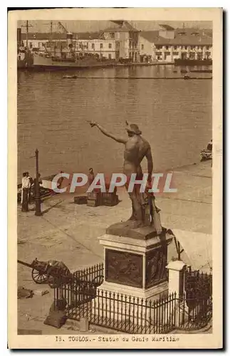 Cartes postales Toulon Statue du Genie Maritime