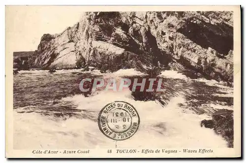 Cartes postales Toulon Effet de Vagues