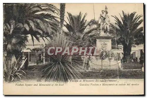 Ansichtskarte AK Toulon Monument des tues a l'ennemi