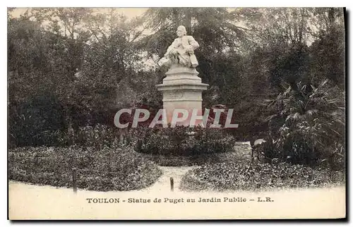 Ansichtskarte AK Toulon Statue de Puget au jardin public