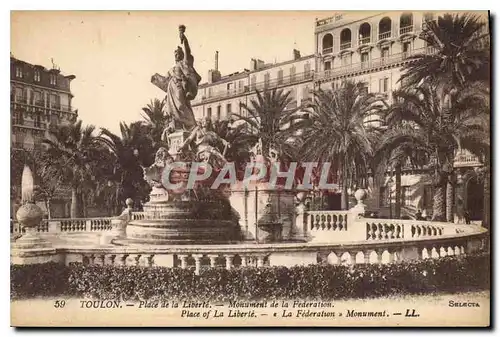 Cartes postales Toulon Place de la Liberte