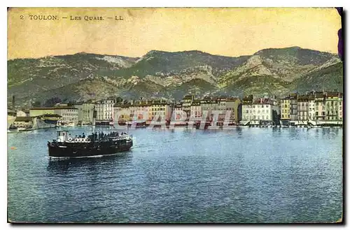 Ansichtskarte AK Toulon Les Quais Bateau