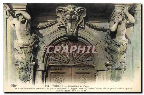 Cartes postales Toulon Cariatides de Puget