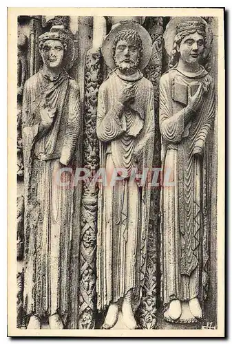 Cartes postales Cathedrale de Chartres Reine et rois de Juda Portail royal