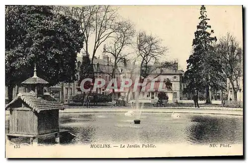 Cartes postales Moulins Le Jardin Public