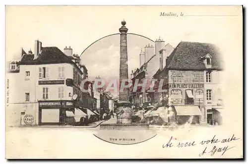 Cartes postales Moulins Rue d'Allier