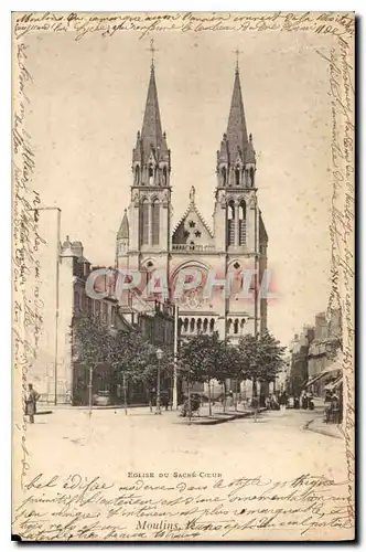 Cartes postales Moulins Eglise du Sacre Coeur