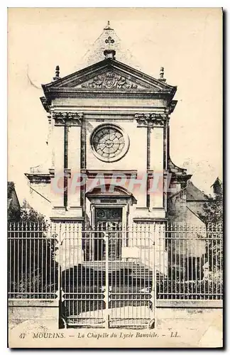 Cartes postales Moulins La Chapelle du Lycee Banville