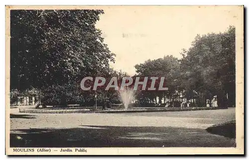 Cartes postales Moulins (Allier) Jardin Public