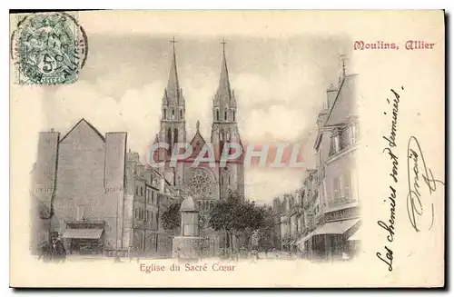 Cartes postales Moulins Eglise du Sacre Coeur