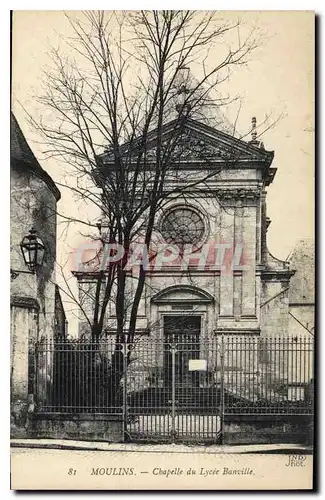 Cartes postales Moulins Chapelle du Lycee Banville