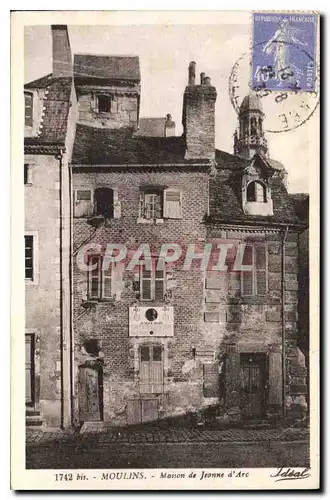 Cartes postales Moulins Maison de Jeanne d'Arc