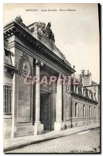 Cartes postales Moulins Lycee Banville Porte d'Entree