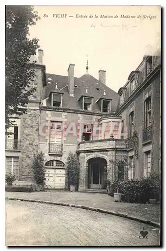 Cartes postales Vichy Entree de la Maison de Madame de Sevigne