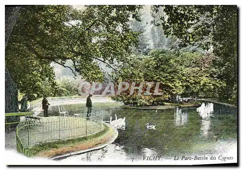 Ansichtskarte AK Vichy Le Parc Bassin des Cygnes