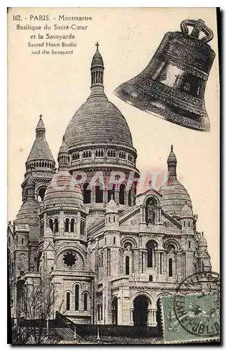 Ansichtskarte AK Paris Montmartre Basilique du Sacre Coeur et la Savoyarde Cloche