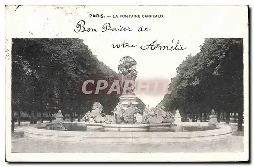 Cartes postales Paris La Fontaine Carpeaux