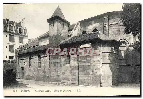 Cartes postales Paris L'Eglise Saint Julien le Pauvre