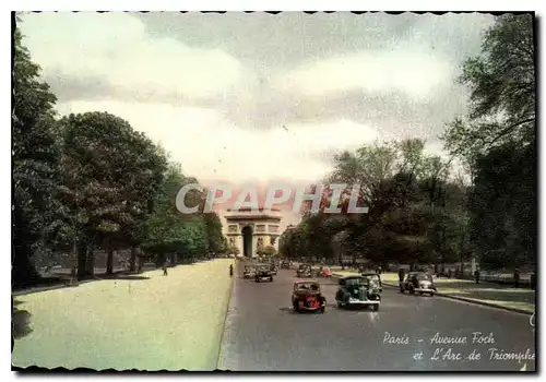 Ansichtskarte AK Paris Avenue Foch et l'Arc de Triomphe